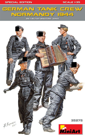 German tank crew normandy 1944 WWII Military miniatures series