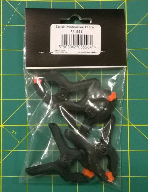 Zaciski modelarskie #1 6,5cm 4 szt