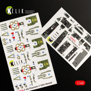 F-4G Interior 3D Decals For Meng Kit
