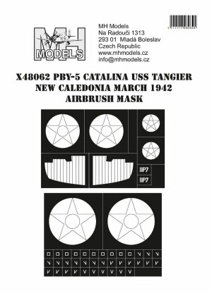 PBY-5 Catalina USS Tangier New Caledonia March 1942 - Airbrush Mask