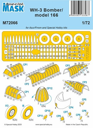 Martin B-10 (WH-3 / Model 166) - Mask Set (for Azur and Special Hobby Kits)