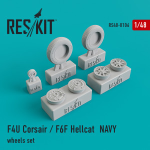 F4U Corsair / F6F Hellcat NAVY wheels set