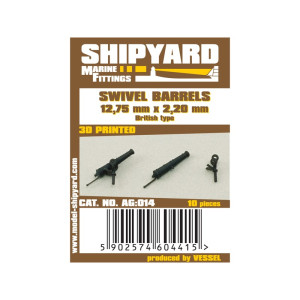 Swivel Barrels 12,75mm x 2,2mm - British Type (10pcs)