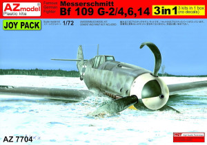 Messerschmitt Bf 109G-2/Bf 109G-4/Bf 109G-6/Bf 109G-14 (sprues only), 3 kits only. No decals