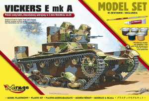 VICKERS E mk A Polski czołg lekki, dwuwieżowy (Model Set)