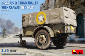 G-518 US 1t Cargo Trailer With Canvas 'Ben Hur'