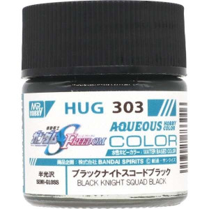 HUG303 Mr.Aqueous Gundam Color - Black Night Squad Black Semi-Gloss