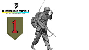 US Vietnam War Big Red One Soldier No.3 (1 Figure)