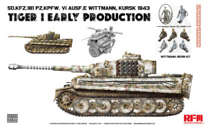 Sd.Kfz.181 TIGER I EARLY PRODUCTION KURSK 1943 with Engine & WITTMANN (Resin figure) UPDATED VERSION