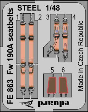 Fw 190A Seatbelts STEEL EDUARD