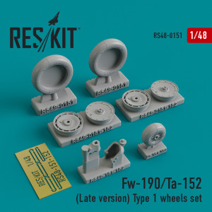 Fw-190 / Ta-152 (Late version) Type 1 wheels set
