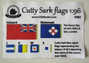 Cutty Sark - set of flags