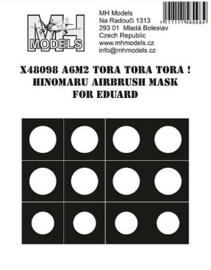 A6M2 Tora Tora Tora! Hinomaru airbrush mask EDUARD
