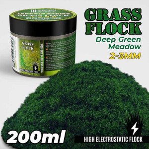 Static Grass Flock 2-3mm - Deep Green Meadow