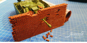 Flexyway Brick Wall - Dark Brick-Red (1 piece)