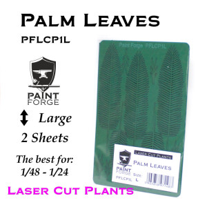 Laser Cut Plants - Palm Leaves, Size L (2 Sheets)
