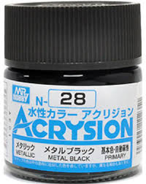 N028 Metal Black Metallic