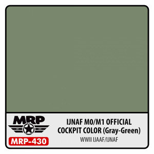 MRP-430 IJNAF M0/M1 Official Cockpit Color (Gray Green) (WWII IJAAF/IJNAF)