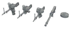 Handley Page Hampden B Mk.I - Guns Set (for ICM Kits / 3D-Printed)