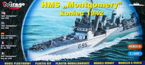 British Destroyer HMS Montgomery (late 1942)