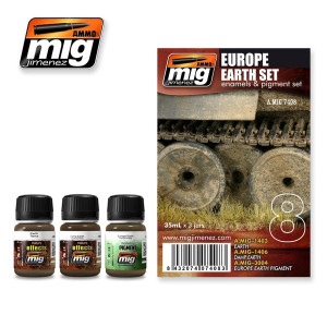 A.MIG 7408 Europe Earth Set - Enamels & Pigment