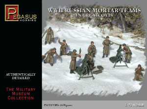 Russian Mortar Teams Greatcoats WWII