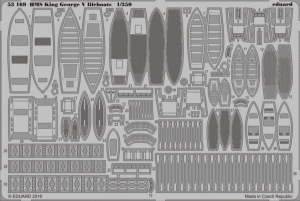 HMS King George V lifeboats TAMIYA