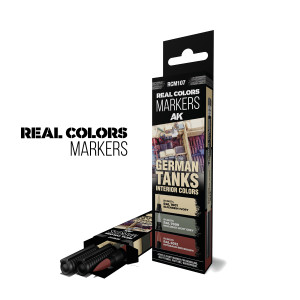 RCM107 German Tanks Interior Colors - Set 3 Real Colors Markers
