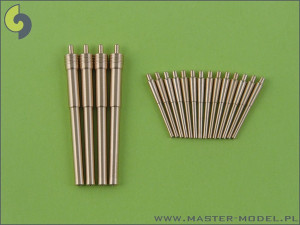 Uzbrojenie pancenika IJN Mikasa - lufy 305mm (4 szt.), 152mm (14 szt.)