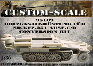 Wood Gas Equipment For Sd.Kfz.251 Ausf. C/D Conversion Kit