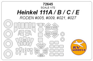 Heinkel 111A / B / C / E (RODEN) + wheels masks