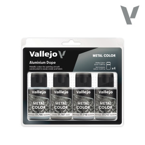 77603 Aluminium Dope Metal Color Set (4)