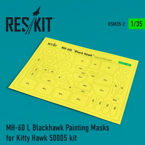 MH-60 L Blackhawk Painting Masks for Kitty Hawk 50005 kit