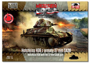 Hotchkiss H39 with 37mm SA38 Gun