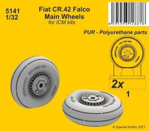 Fiat CR.42 Falco Main Wheels (for ICM kit)