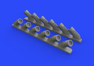 Spitfire Mk.XIV exhaust stacks AIRFIX