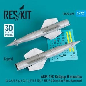 AGM-12C Bullpup B Missiles (2 pcs) (A-4, A-5, A-6, A-7, F-4, F-8, F-100, F-105, P-3 Orion, Sea Vixen, Buccaneer)