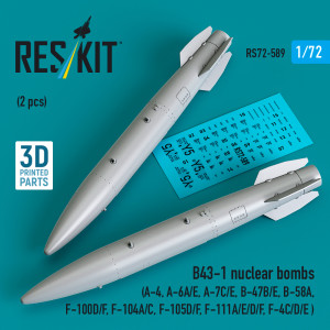 B43-1 Nuclear Bombs (2 pcs / 3D Printed)