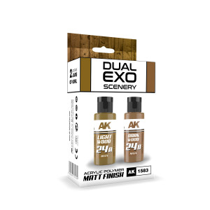 AK 1583 24A Light Wood & 24B Dark Wood - Dual Exo Scenery Set 24
