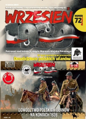 Dowództwo polskich ułanów na koniach 1939