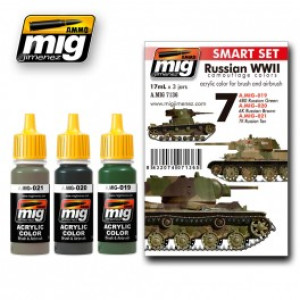 A.MIG 7136 Russian WWII Colors Set