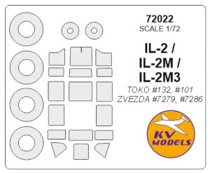 IL-2 / IL-2M / IL-2M3 (TOKO/ ZVEZDA) + wheels masks