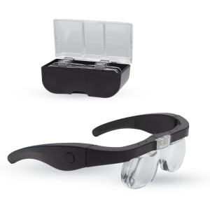 Pro LED Magnifier Glasses with 4 Lenses