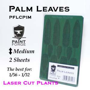 Laser Cut Plants - Palm Leaves, Size M (2 Sheets)