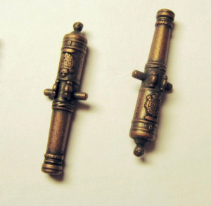 English Man O'War - Set of 20 Metal Guns (for Revell Kits)