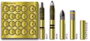 U.S. 75mm Gun Ammo Set(Brass)
