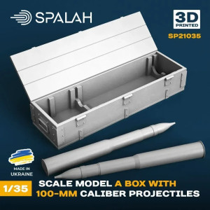 A Box With 100mm Caliber Projectiles
