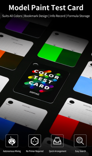 CC-01 Color Test Card Keychain Model Tool