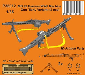 MG 42 German WWII Machine Gun (Early Variant) (2 pcs)