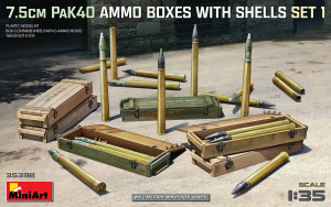 7,5cm PaK40 Ammo Boxes with Shells Set 1